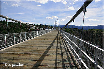 Blick über die Royal Gorge Bridge